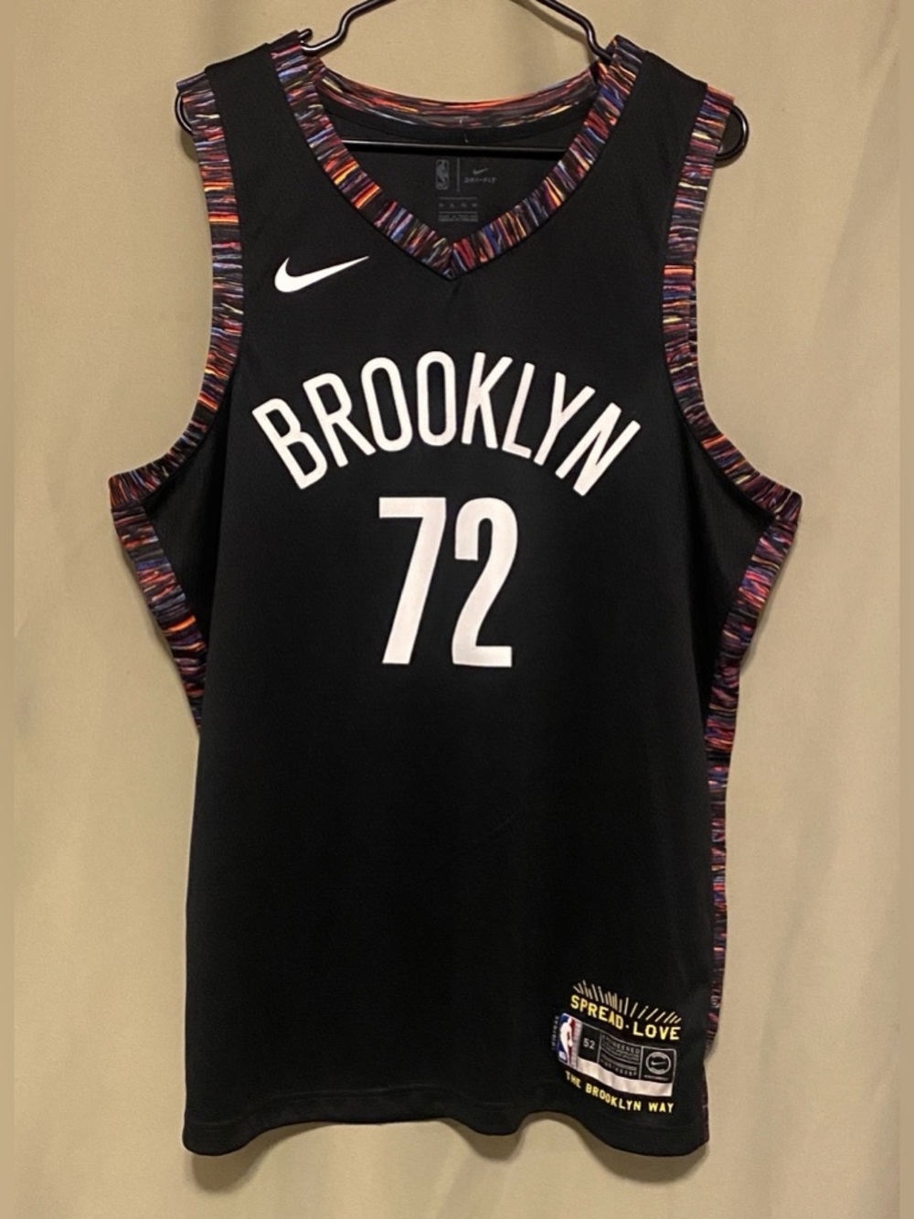Brooklyn Nets 2018-19 Biggie Smalls Hip Hop City Edition Basketball Jersey L